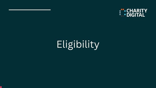 Are you eligible for the Charity Digital Exchange?