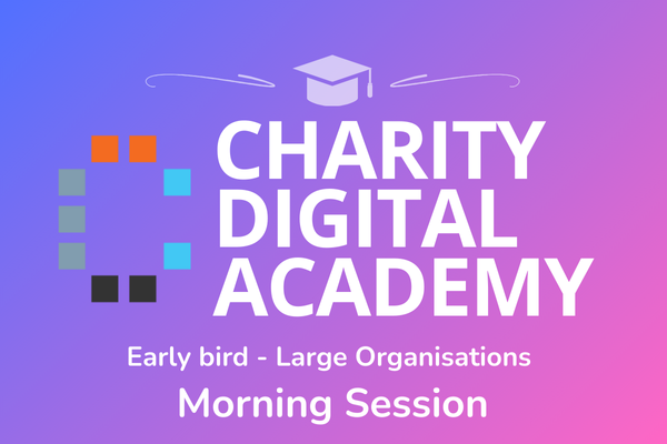 EARLYBIRD Charity Digital Academy: How to prepare for the future, Morning ticket for Larger Organisations