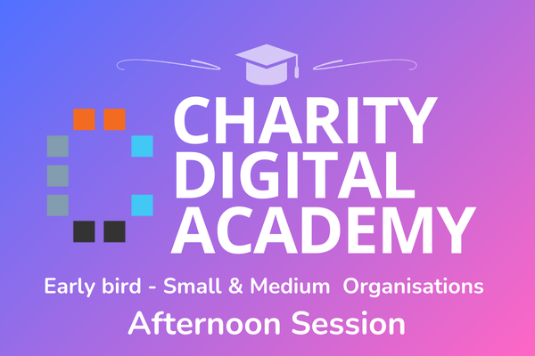 EARLYBIRD Charity Digital Academy: How to prepare for the future, Afternoon ticket for Small Organisations