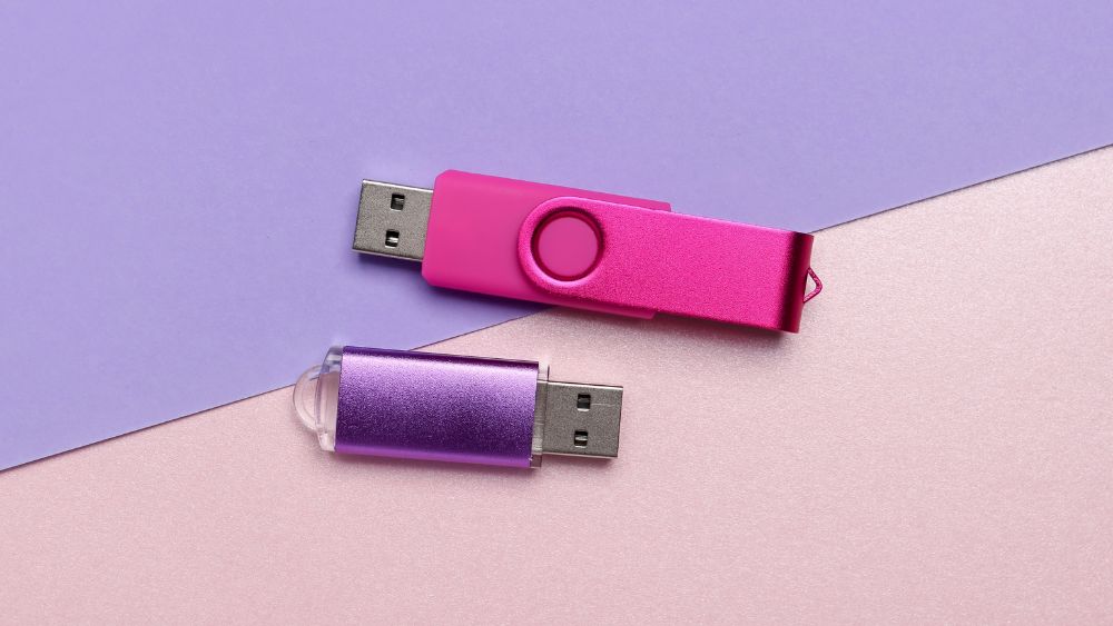 Two USB sticks, representing one way to back up your data securely